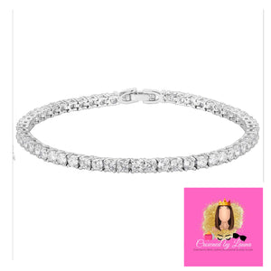 Crowned Tennis Bracelet 👑